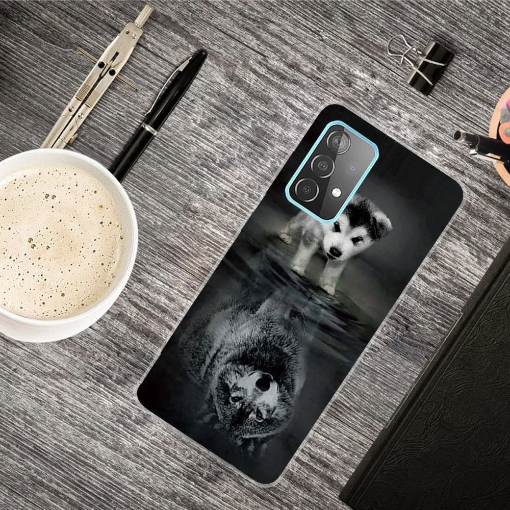 Deco Samsung Galaxy A13 4G case - Dog and Wolf