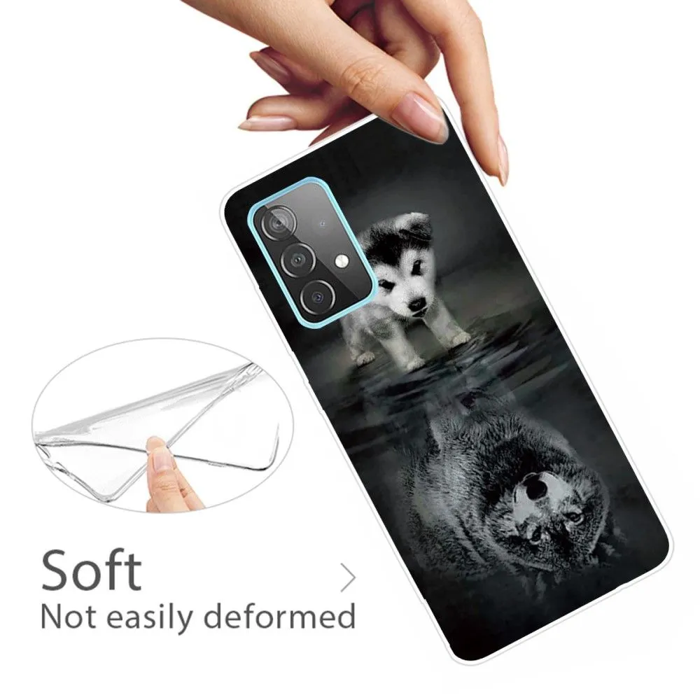 Deco Samsung Galaxy A13 4G case - Dog and Wolf