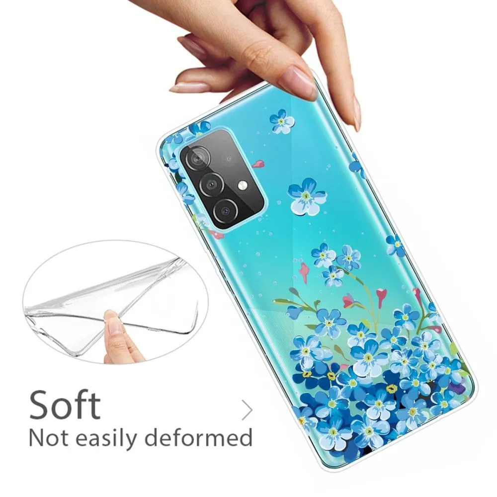 Deco Samsung Galaxy A53 5G case - Blue Flowers