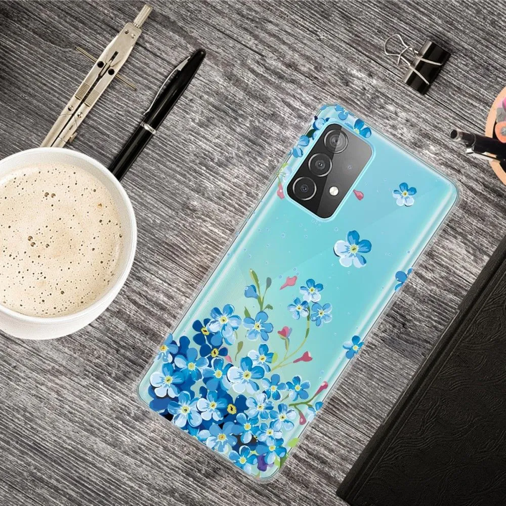 Deco Samsung Galaxy A53 5G case - Blue Flowers