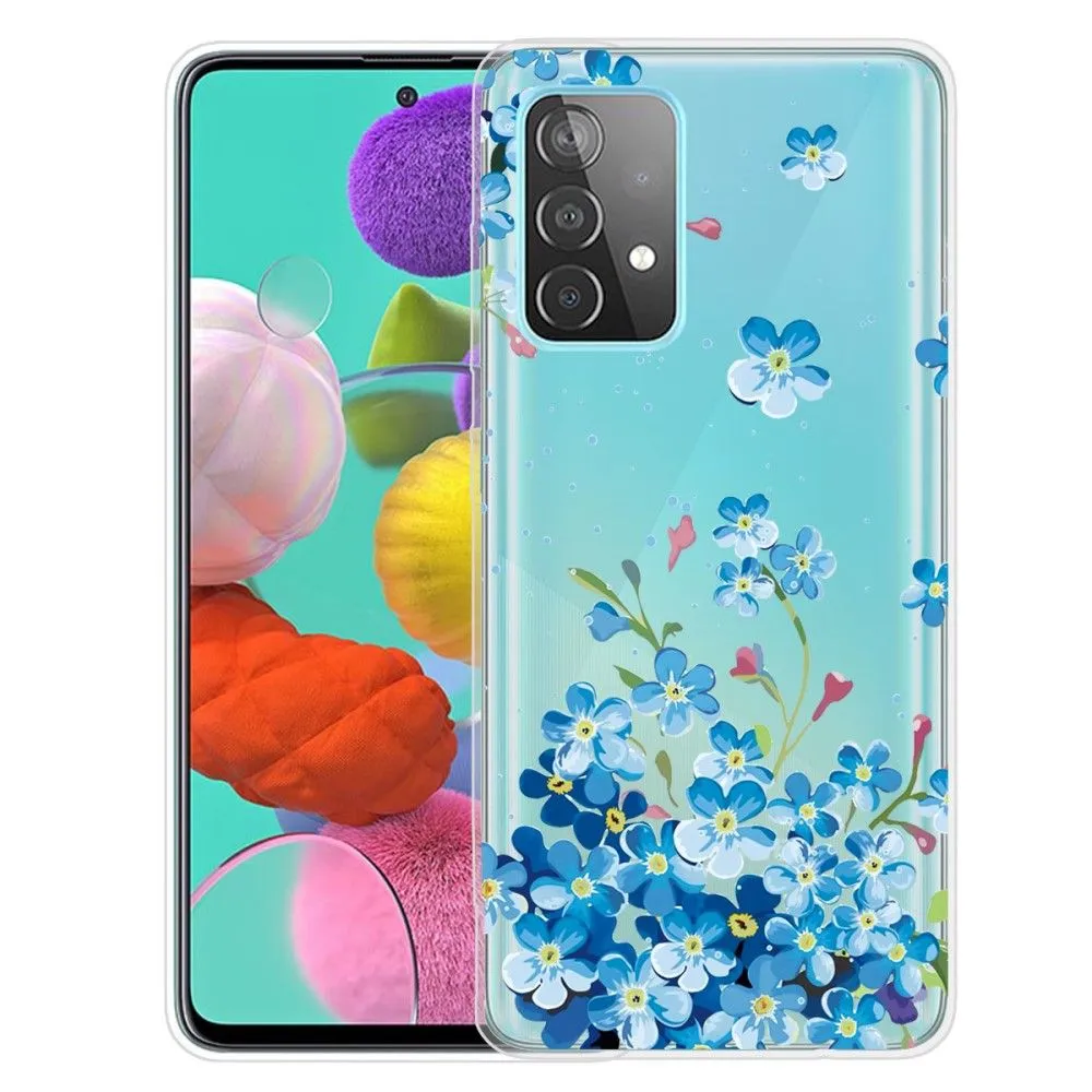 Deco Samsung Galaxy A53 5G case - Blue Flowers