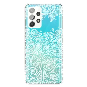 Deco Samsung Galaxy A53 5G case - White Leaves Pattern