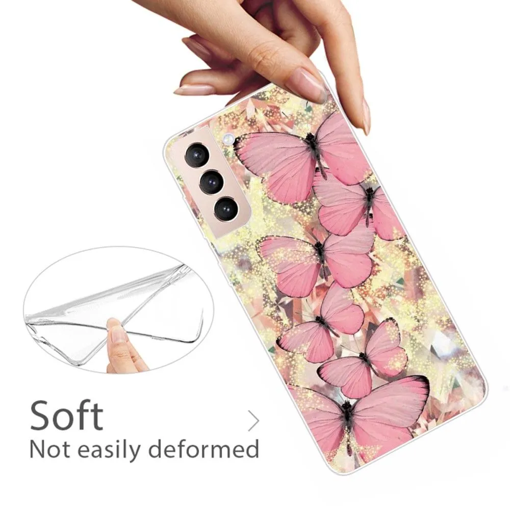 Deco Samsung Galaxy S22 Plus case - Pink Butterfly