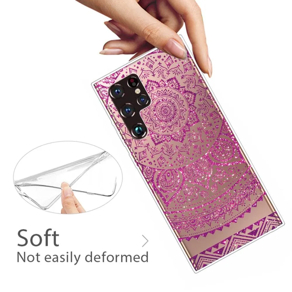 Deco Samsung Galaxy S22 Ultra case - Rose Flower Pattern