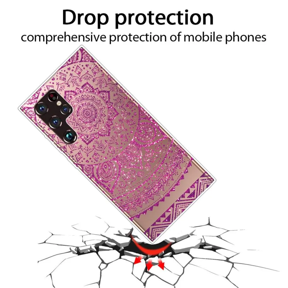 Deco Samsung Galaxy S22 Ultra case - Rose Flower Pattern