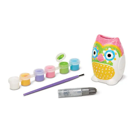 Decorate Your Own Owl Bank