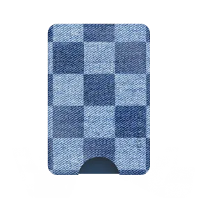 Denim Checker Magsafe Wallet