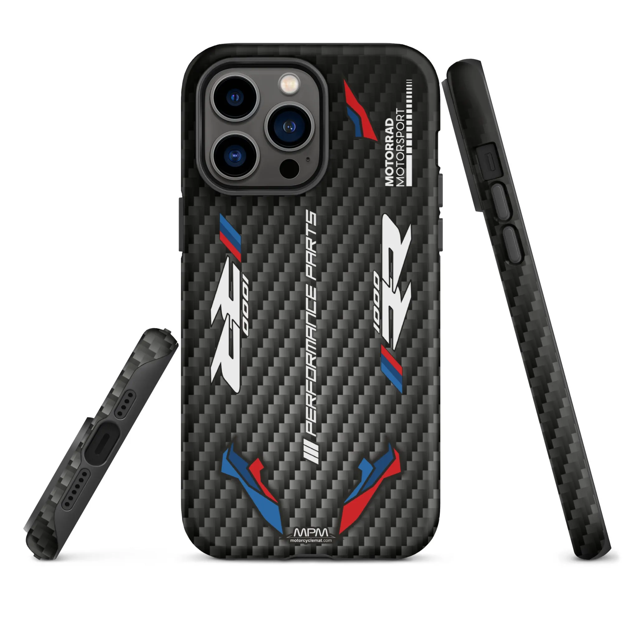 Designed Tough Case For iPhone inspired by BMW M1000RR Carbon Motorcycle Model - MM5161