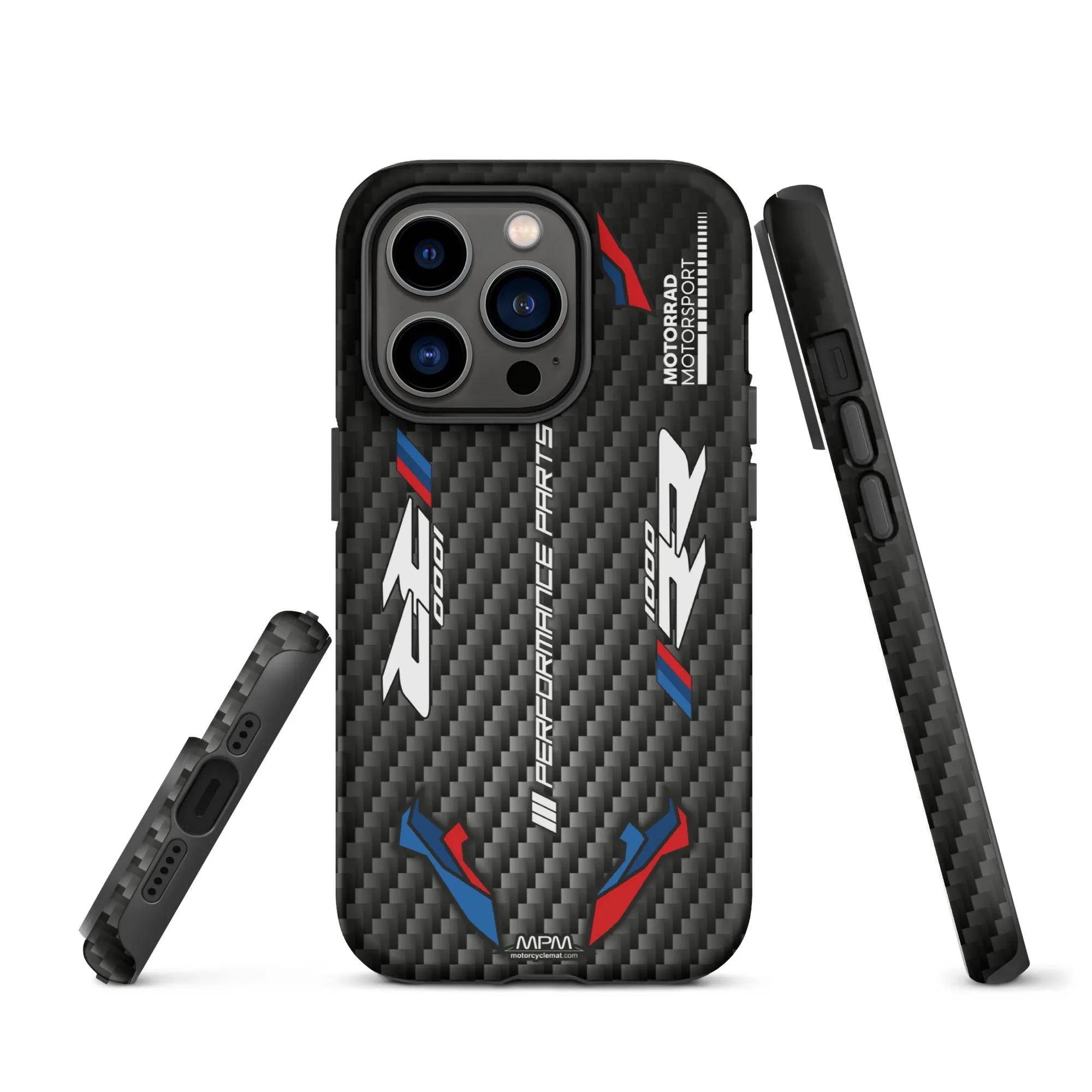 Designed Tough Case For iPhone inspired by BMW M1000RR Carbon Motorcycle Model - MM5161