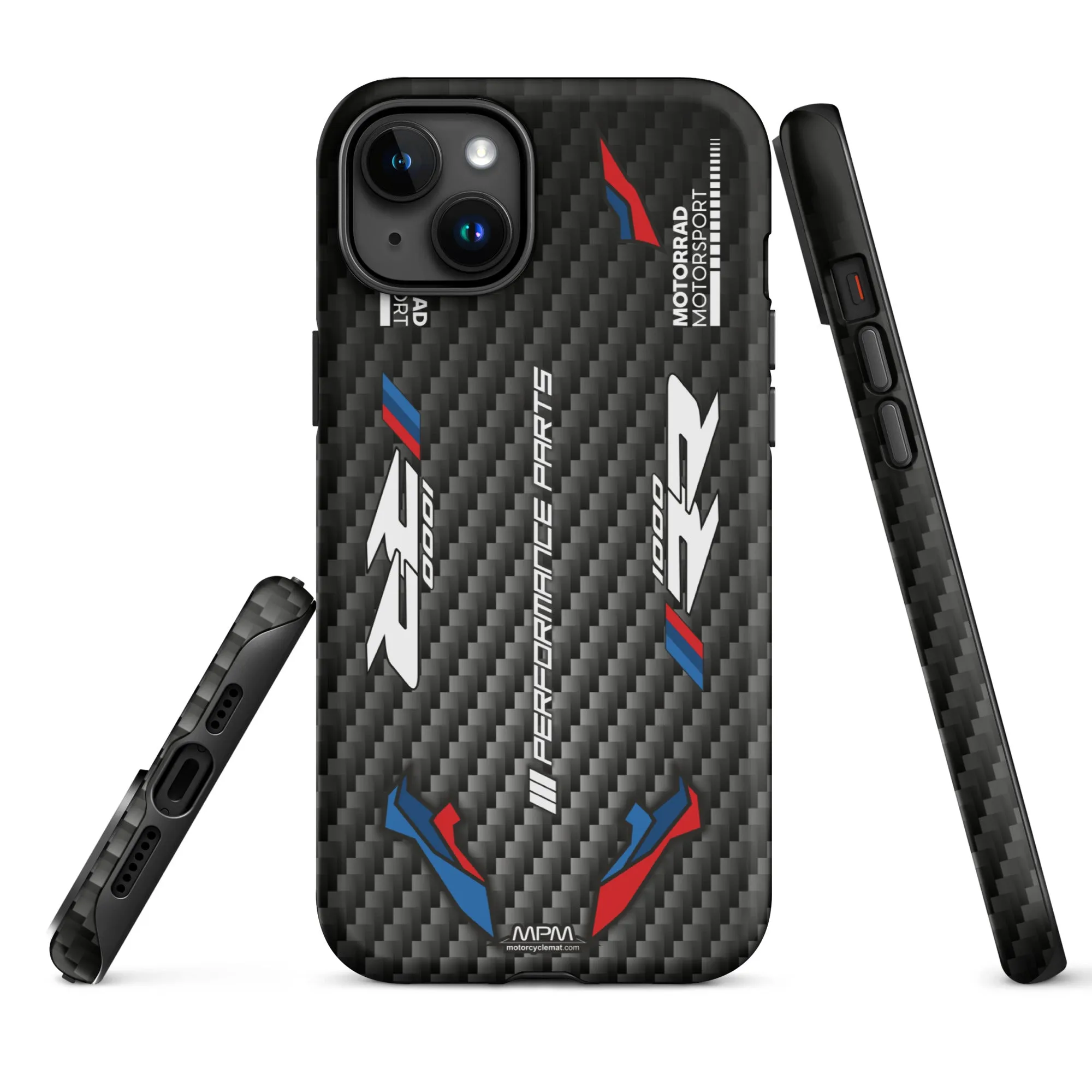 Designed Tough Case For iPhone inspired by BMW M1000RR Carbon Motorcycle Model - MM5161