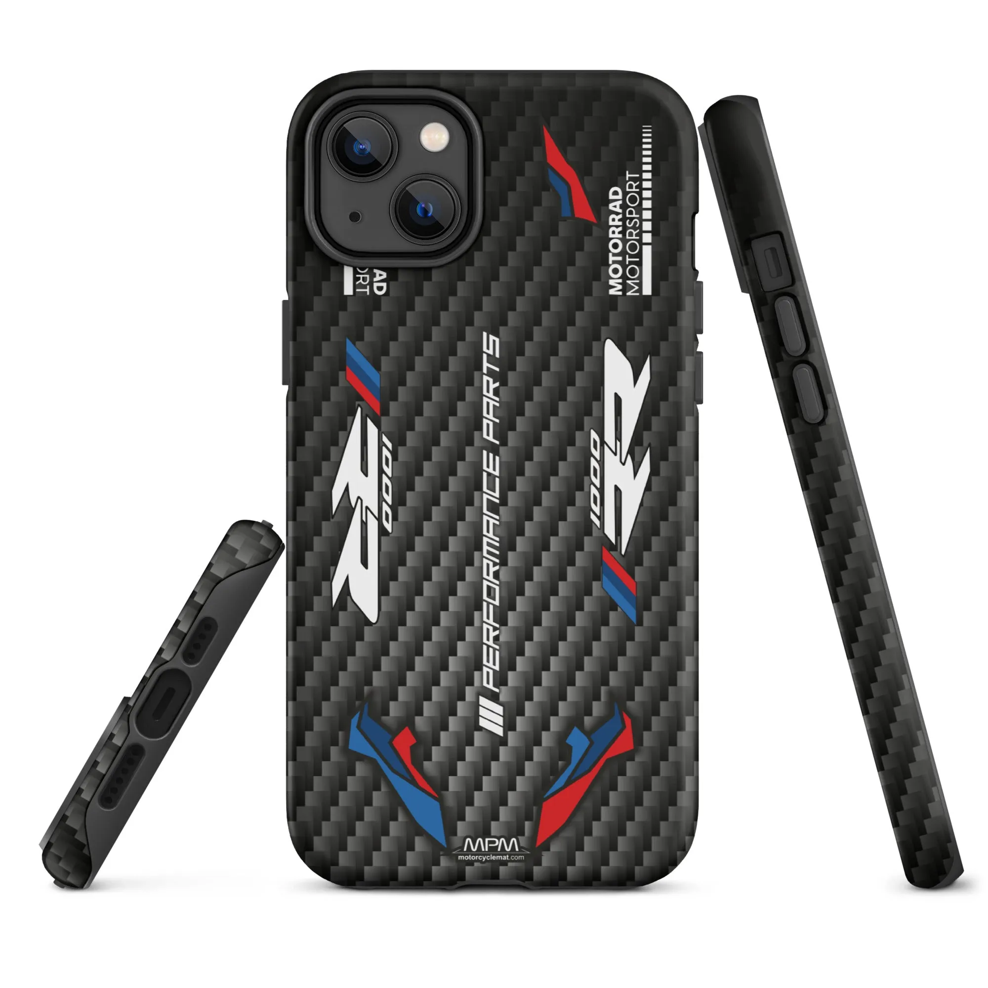 Designed Tough Case For iPhone inspired by BMW M1000RR Carbon Motorcycle Model - MM5161