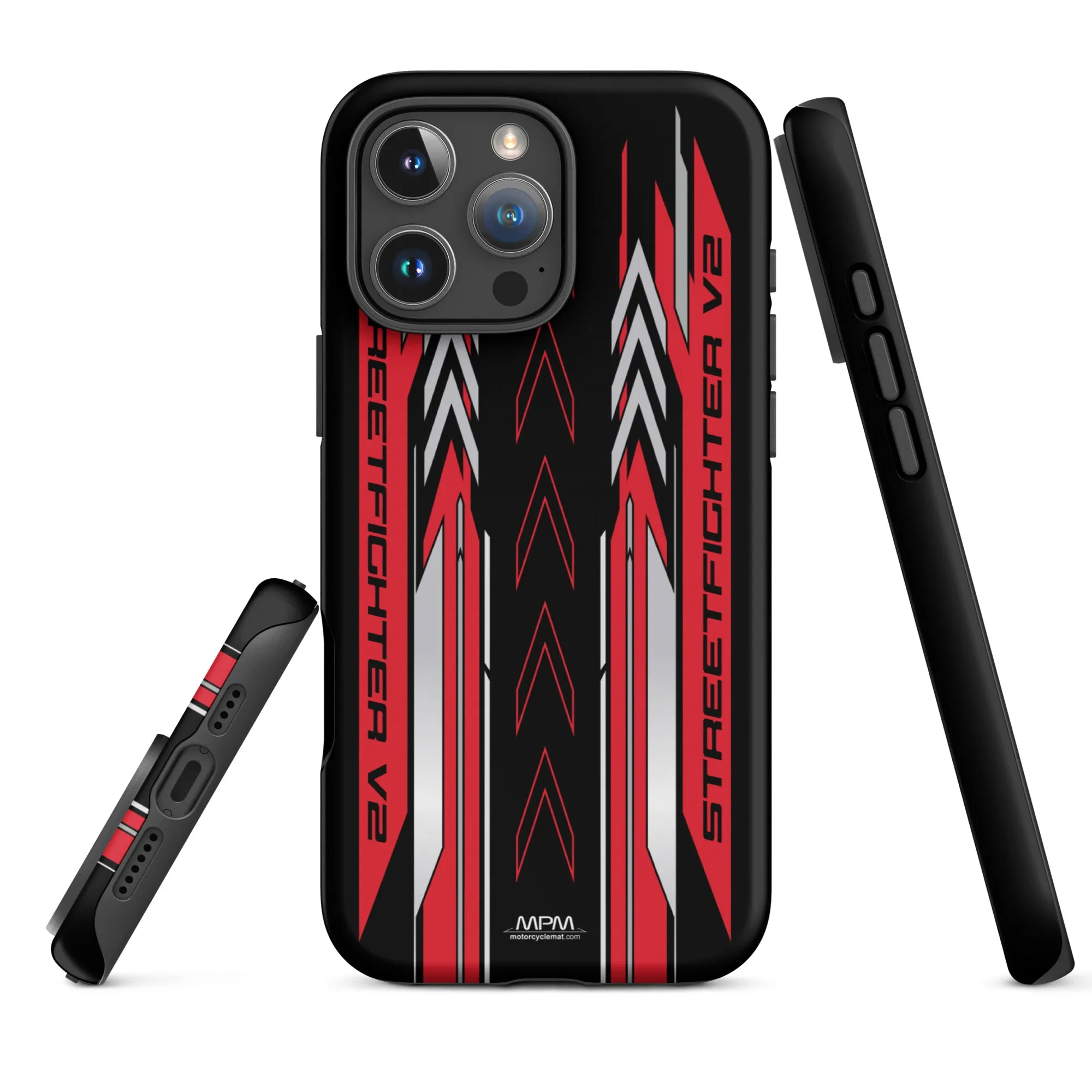 Designed Tough Case For iPhone inspired by Ducati Streetfighter V2 Red Motorcycle Model - MM5258