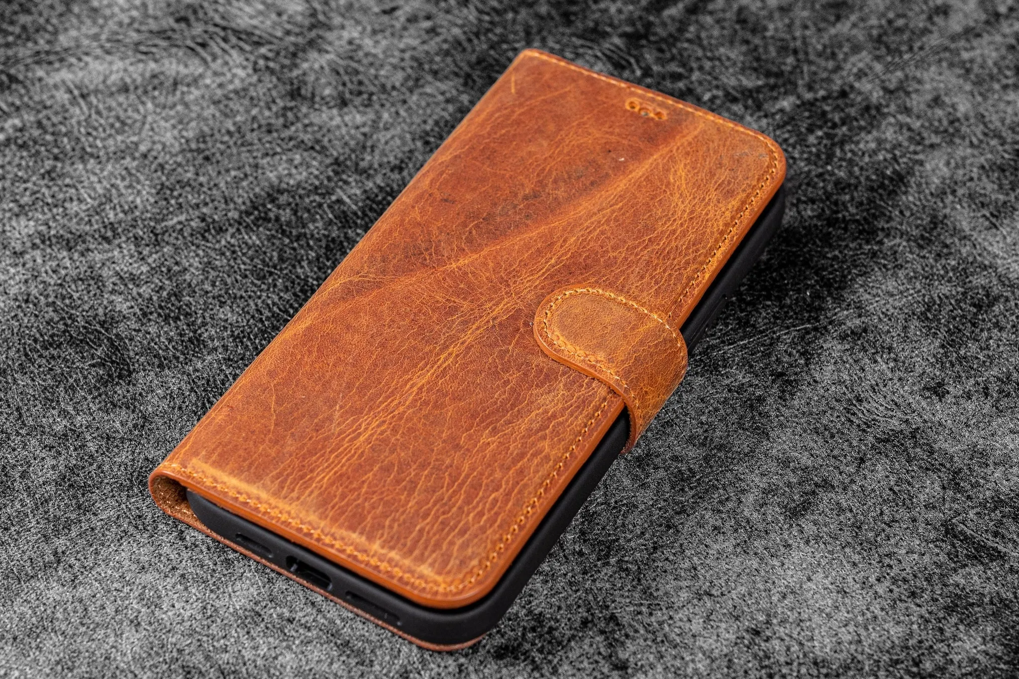 Detachable iPhone 12 Mini Leather Wallet Case