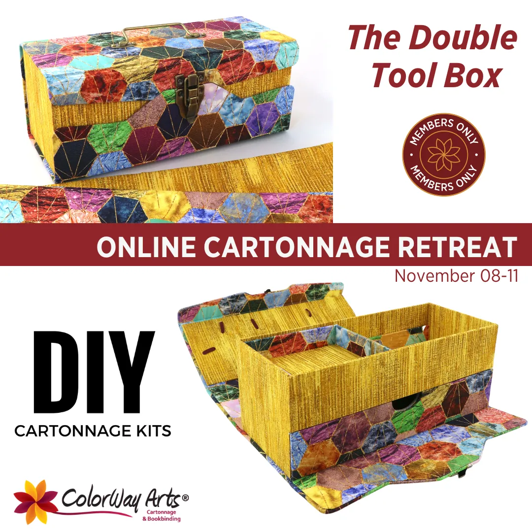 Double tool box DIY kit, cartonnage kit 138a, members only