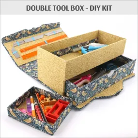 Double tool box DIY kit, cartonnage kit 138a, members only