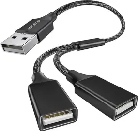 Dual USB Y cable - Use with kLite MIcro   Qube rear light