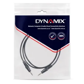 DYNAMIX 1M Stereo 3.5mm Plug Male to Male Cable