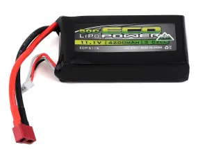 EcoPower "Trail" 3S Shorty 50C LiPo Battery (11.1V/4200mAh)  T-Connector Deans Style ECP-5115