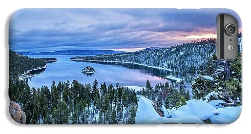 Emerald Bay Winter Sunrise - Phone Case