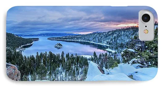 Emerald Bay Winter Sunrise - Phone Case