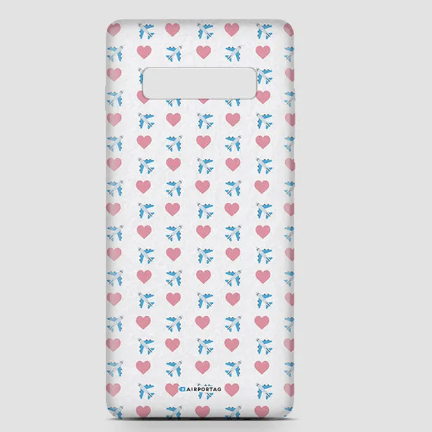 Emoji Heart Plane - Phone Case