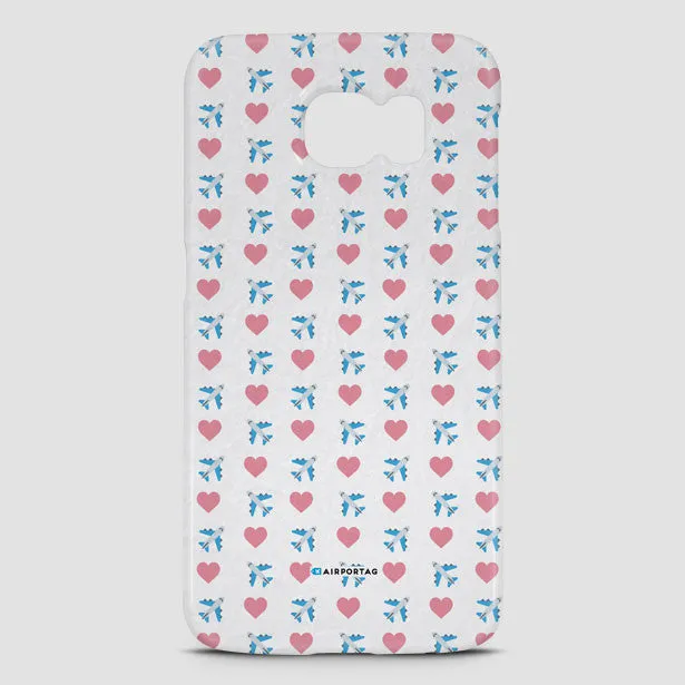 Emoji Heart Plane - Phone Case