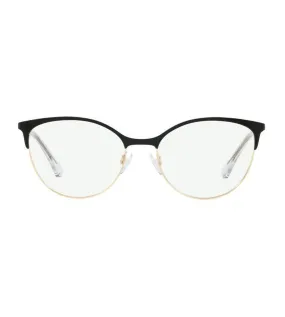 Emporio Armani Women's Black, Gold Cat-eye Optical Frame