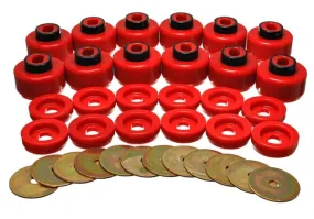 Energy Suspension Body Mount Bushing Set Cadillac Escalade (00-06) Red or Black