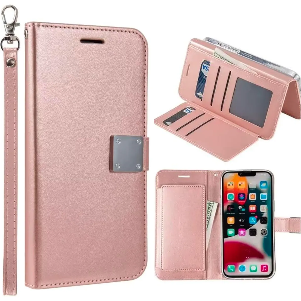 Entronix Apple iPhone 15 Plus Folio Wallet & Card Holder Case