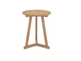 ETHNICRAFT OAK TRIPOD SIDE TABLE