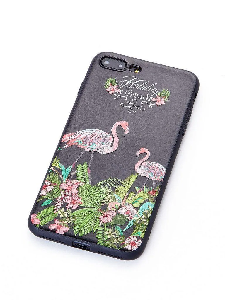 Flamingo Print Iphone Case