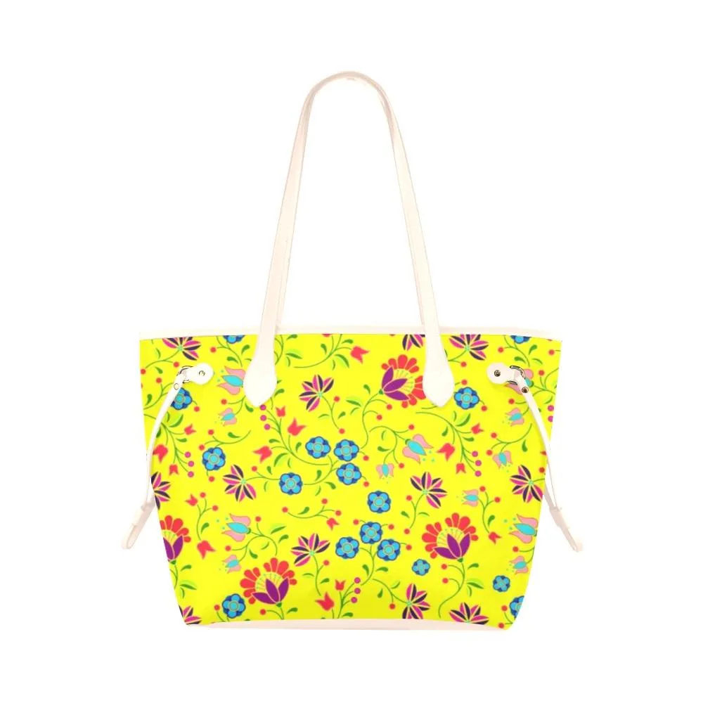 Fleur Indigine Mais Clover Canvas Tote Bag