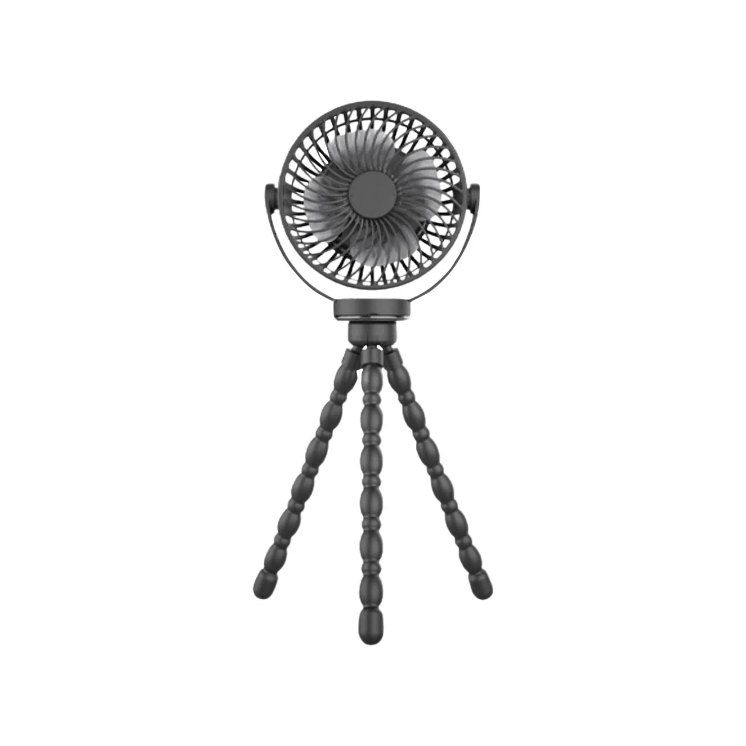 Flexible Tripod 5000mAh USB Rechargeable Clip Fan - GOMINIMO