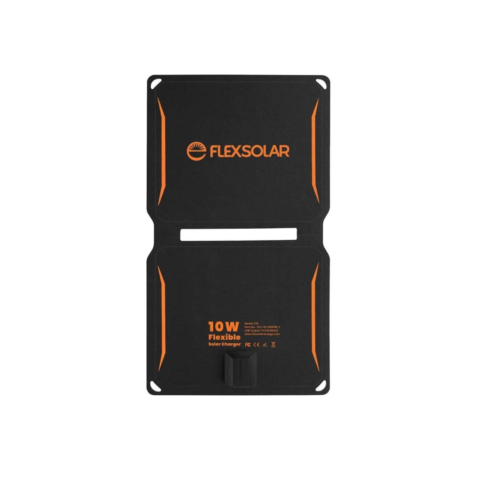 FlexSolar® E10 Portable USB Solar Charger | 5V/2A 10W