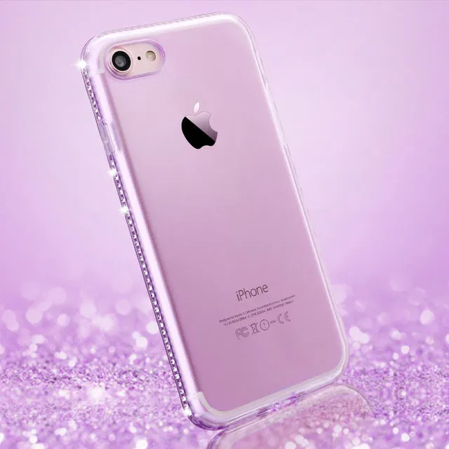 For Apple iPhone 7 6 6s Plus 5s SE Phone Case Luxury Diamond Transparent Soft TPU Cover Case Capa Coque For iPhone 7 Plus