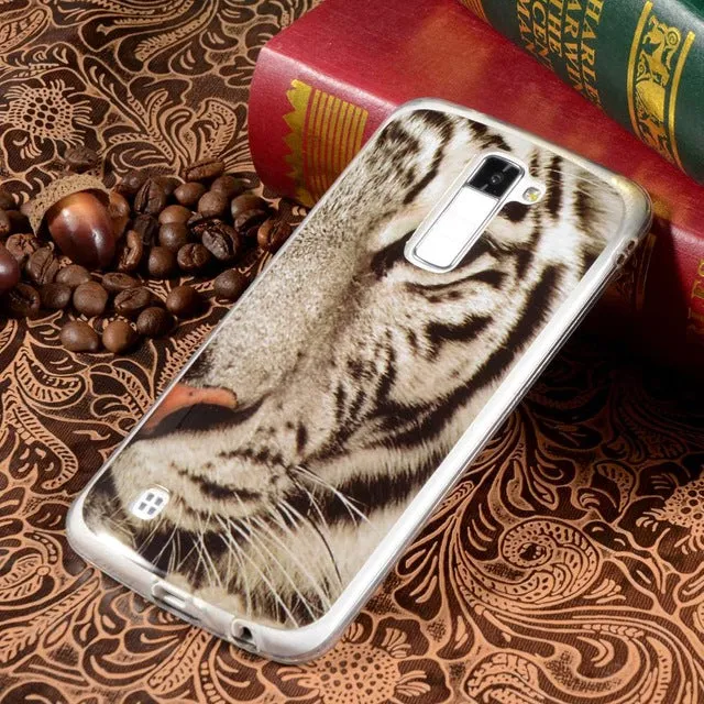 For LG K7 K8 Lte K10 Silicone Case Retro Tribe Cartoon Rubber TPU Case For LG K7 M1/ LG K8 Lte K350/ LG K10 M2 Phone Cases Cover