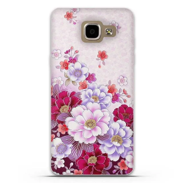 For Samsung Galaxy A5 2016 A510 Cover Scenery Pattern Soft TPU Cases For Samsung Galaxy A5(2016) A510F Mobile Phone Protect Case