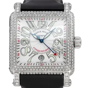 Franck Muller 10000 H SC Conquistador Diamond Set Black Strap