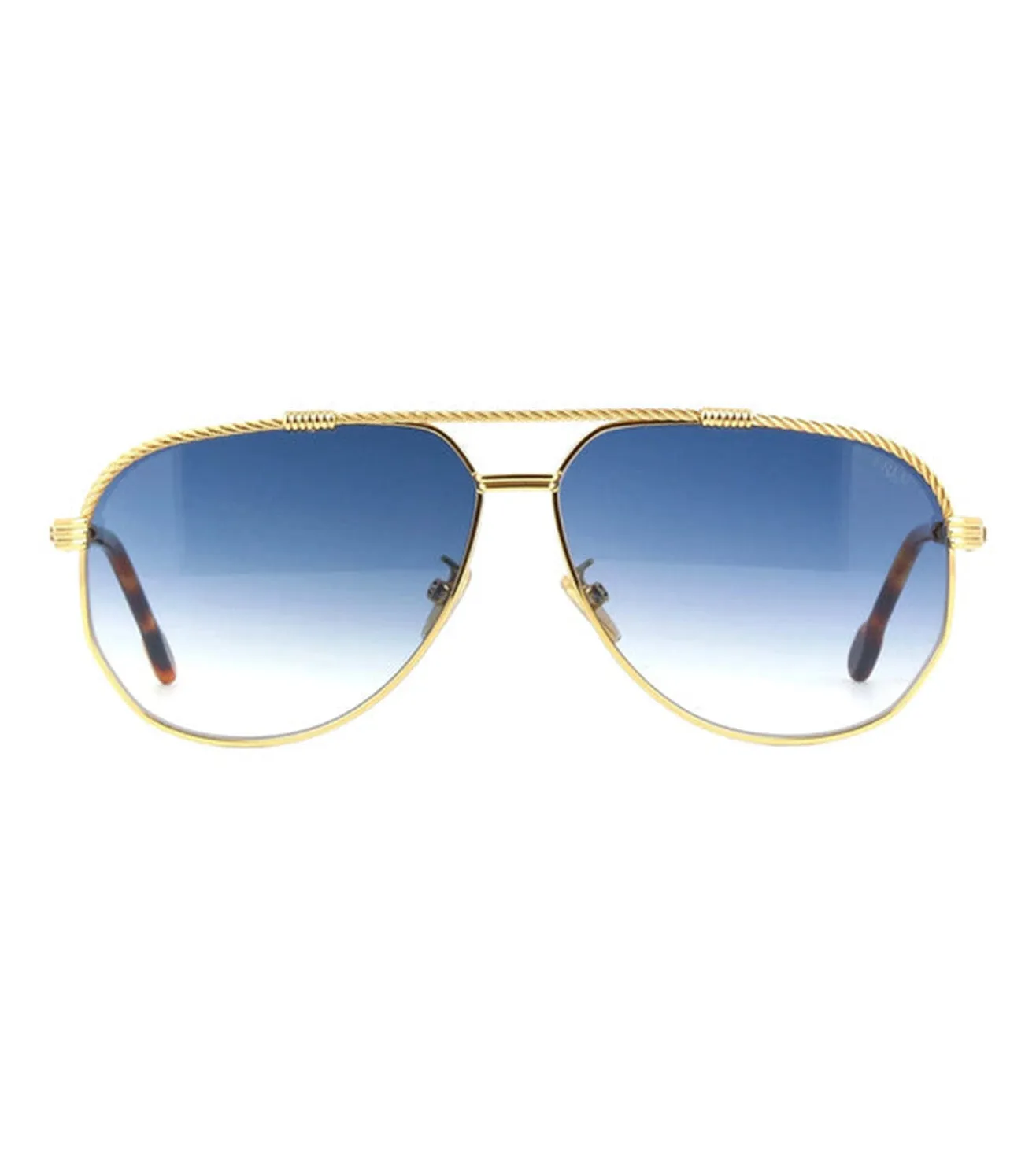 Fred Men's Blue Aviator Sunglasses