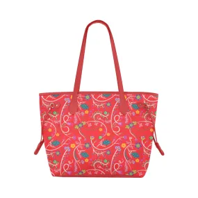 Fresh Fleur Fire Clover Canvas Tote Bag