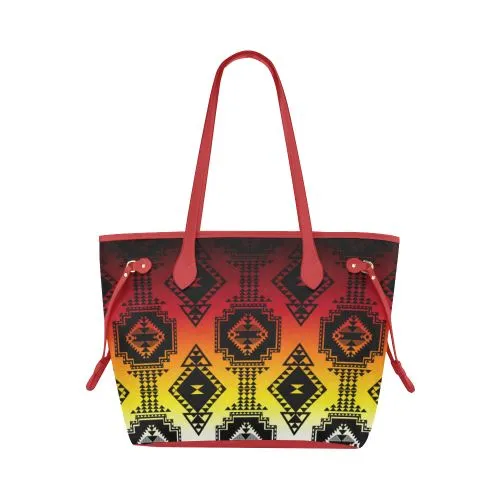 Gathering Fire Clover Canvas Tote Bag