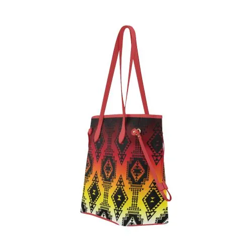 Gathering Fire Clover Canvas Tote Bag