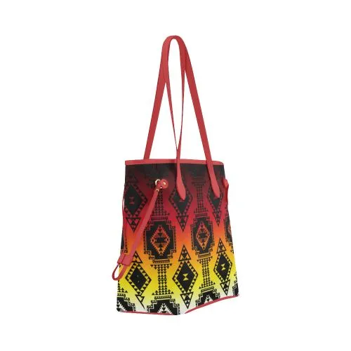 Gathering Fire Clover Canvas Tote Bag