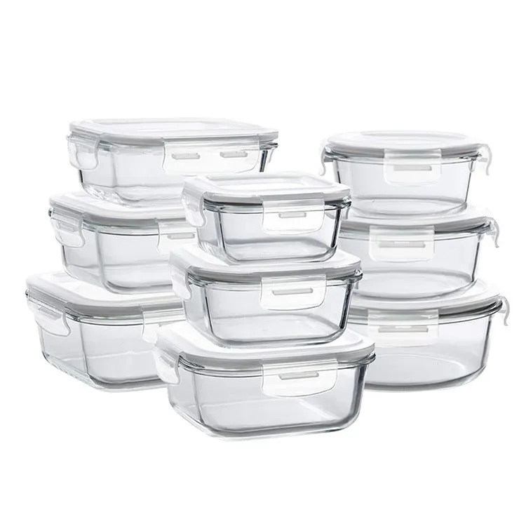 Glass Lunch Box Microwave Lunch Box Separation Type