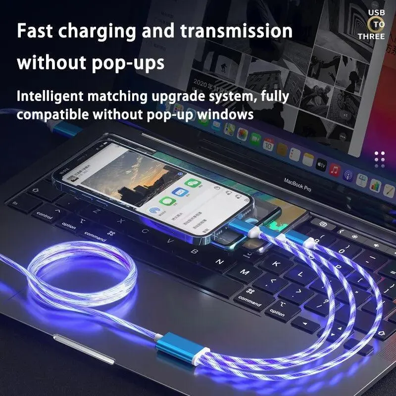 Glowing LED Fast Charger Cable: Ultimate Multi-Device Charging Solution