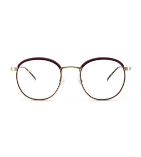 Gotti Men's Gold Round Optical Frame