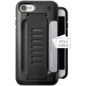 Grip2u GGA8BSCHR BOSS Wallet Case for iPhone 8-7 (Charcoal)