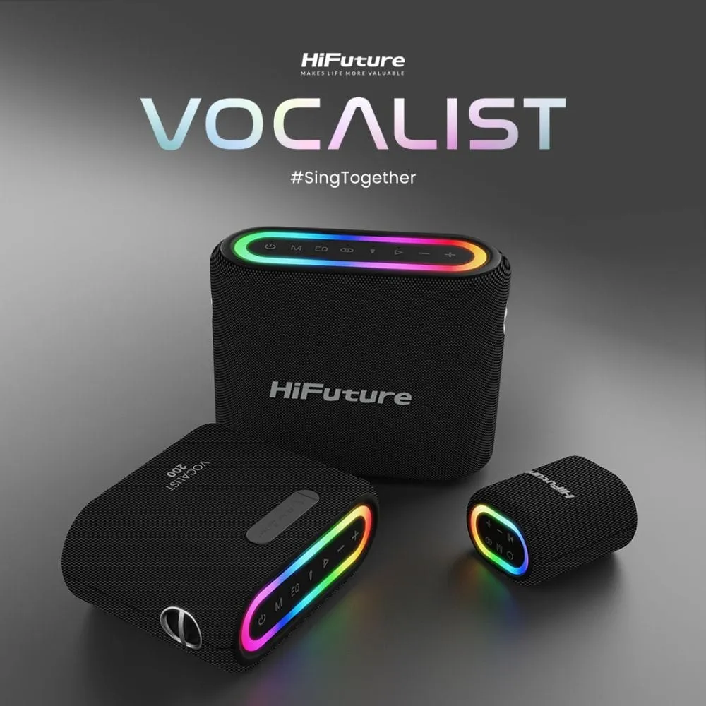 HiFuture Vocalist 300 Premium Wireless Bluetooth Speaker with Dual Microphone - HEB14