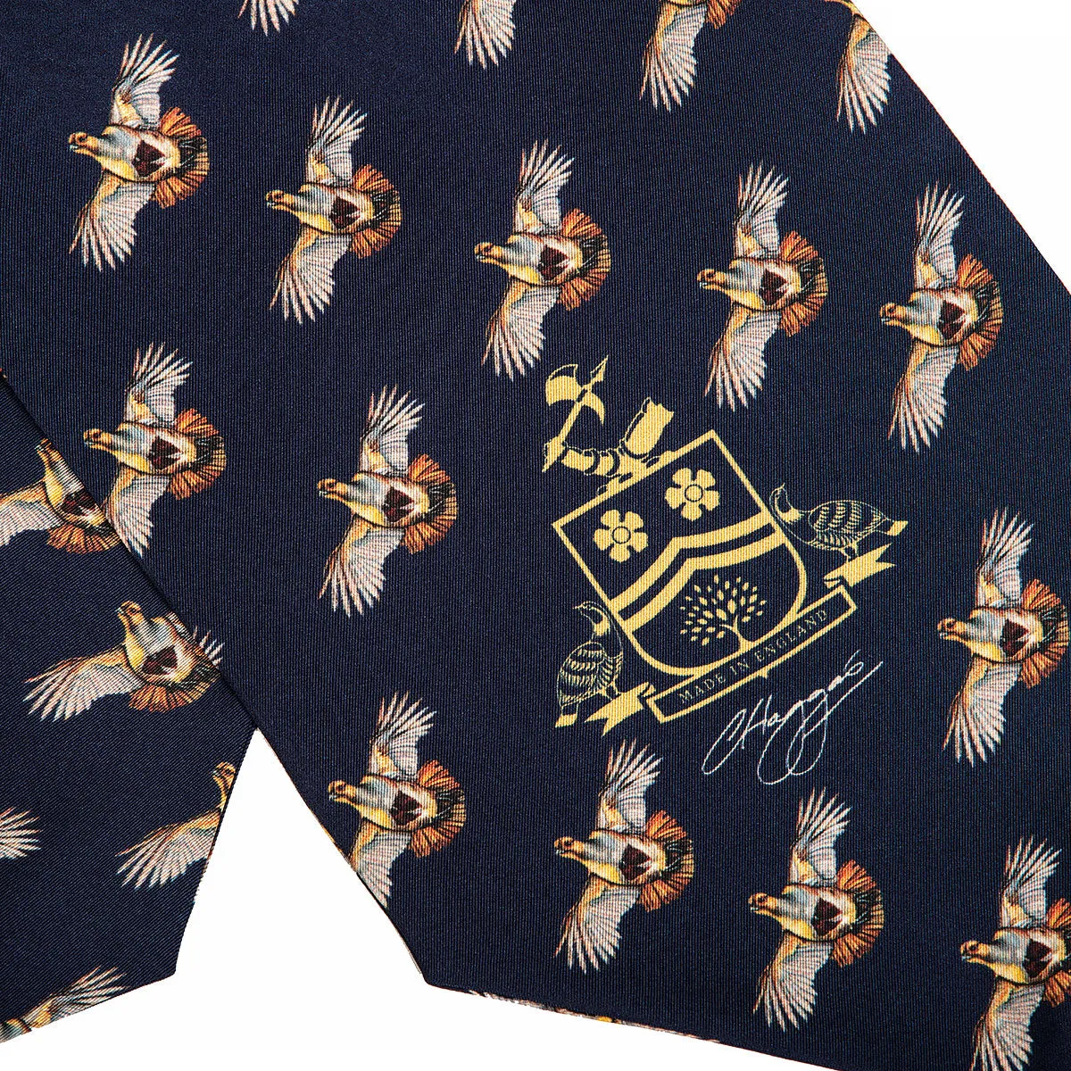 High Flyer Navy Silk Cravat Box Set