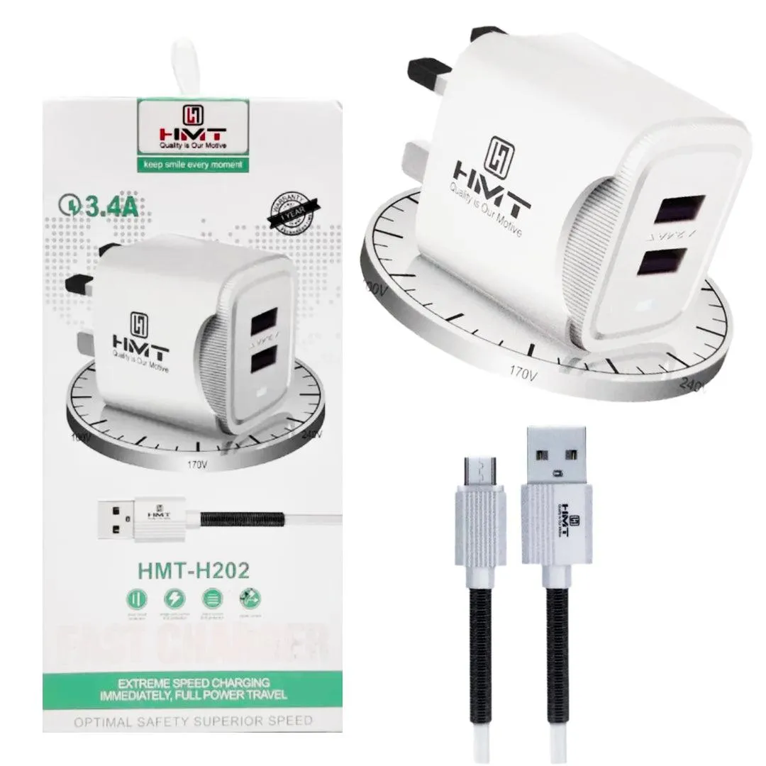 HMT Double Fast Charger Micro USB HMT-H202